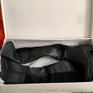 Barneys New York Leather Knee Boots